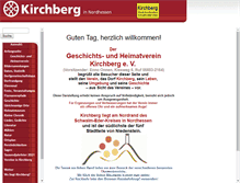 Tablet Screenshot of kirchberg-nordhessen.de